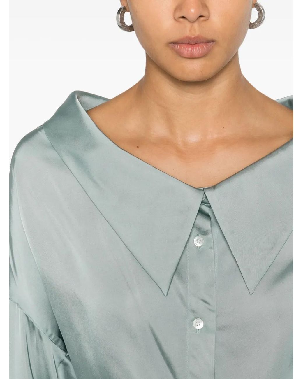 Viktor & Rolf Blue Satin Shirt