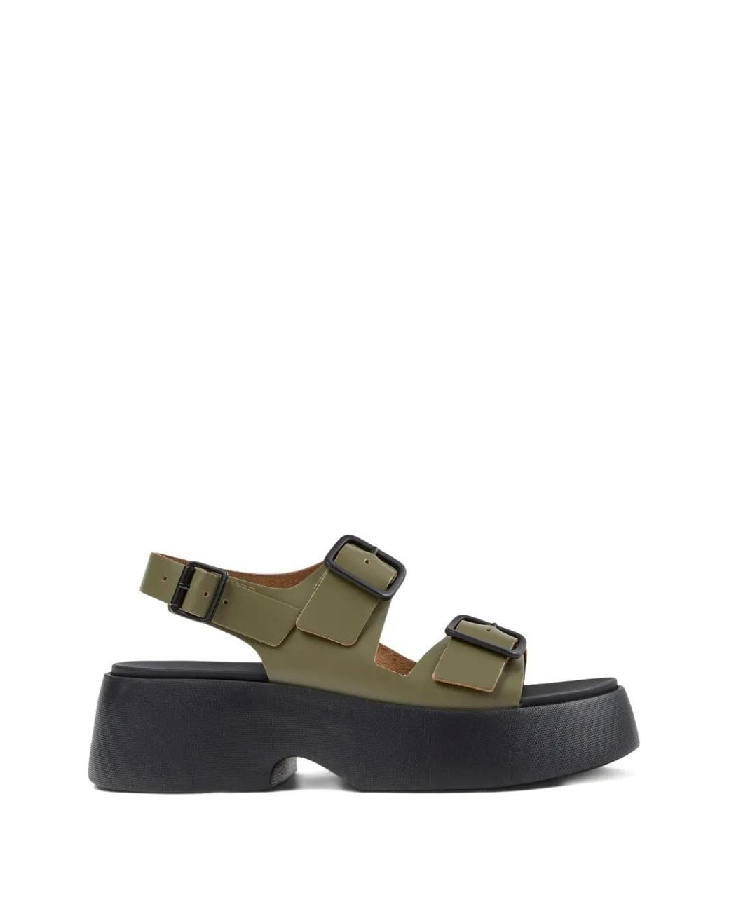 Camper Green Tasha Buckle Sandals