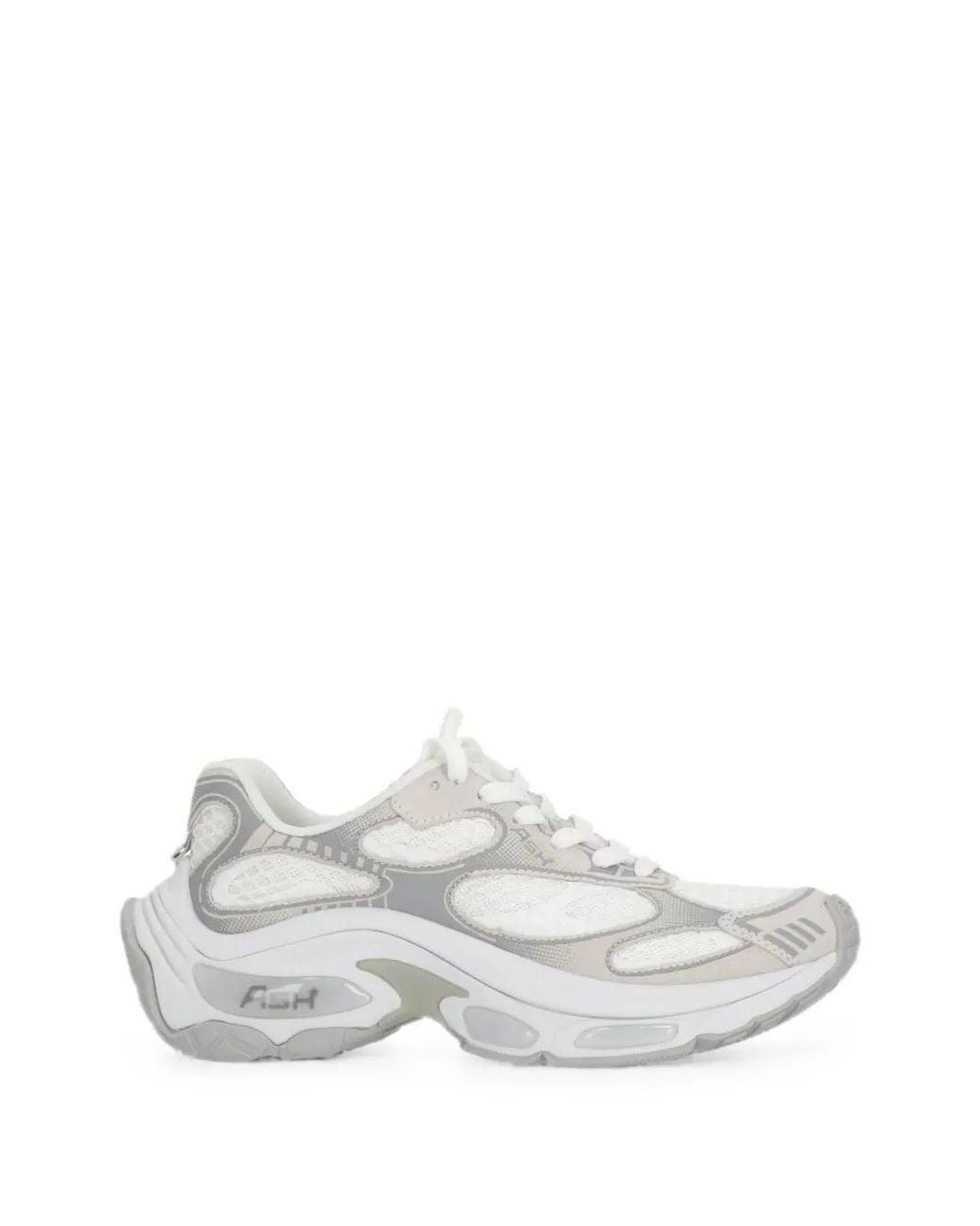 Ash White Dragon Sneakers Mit Einsätzen