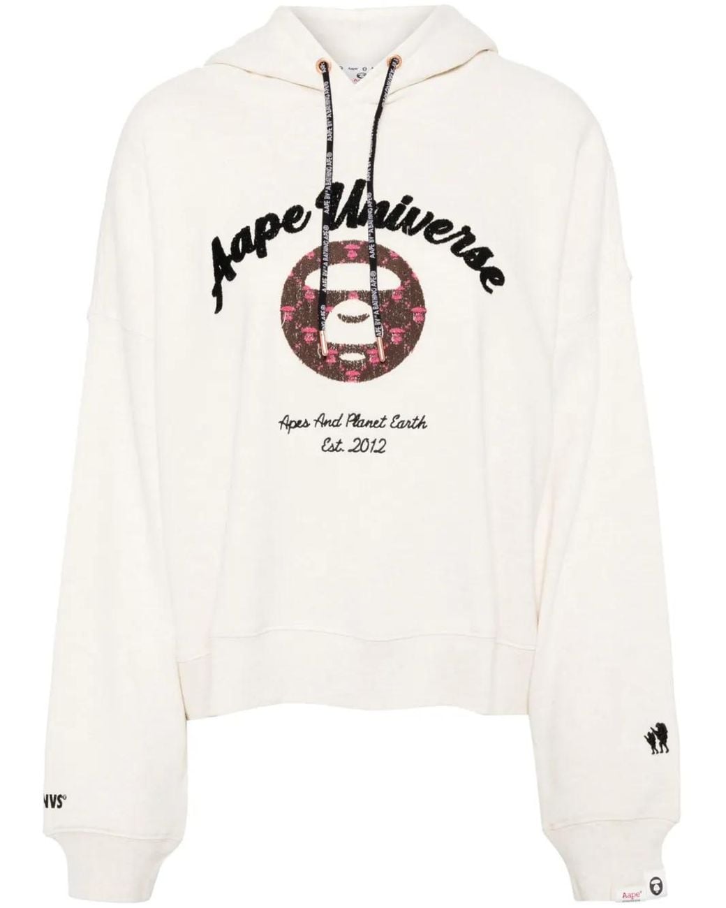 A Bathing Ape Natural Logo-Patch Sweater