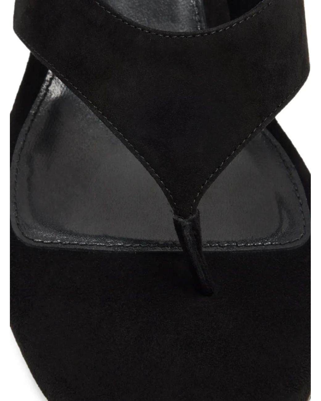 Stuart Weitzman White Suede Wedge Flip-Flops