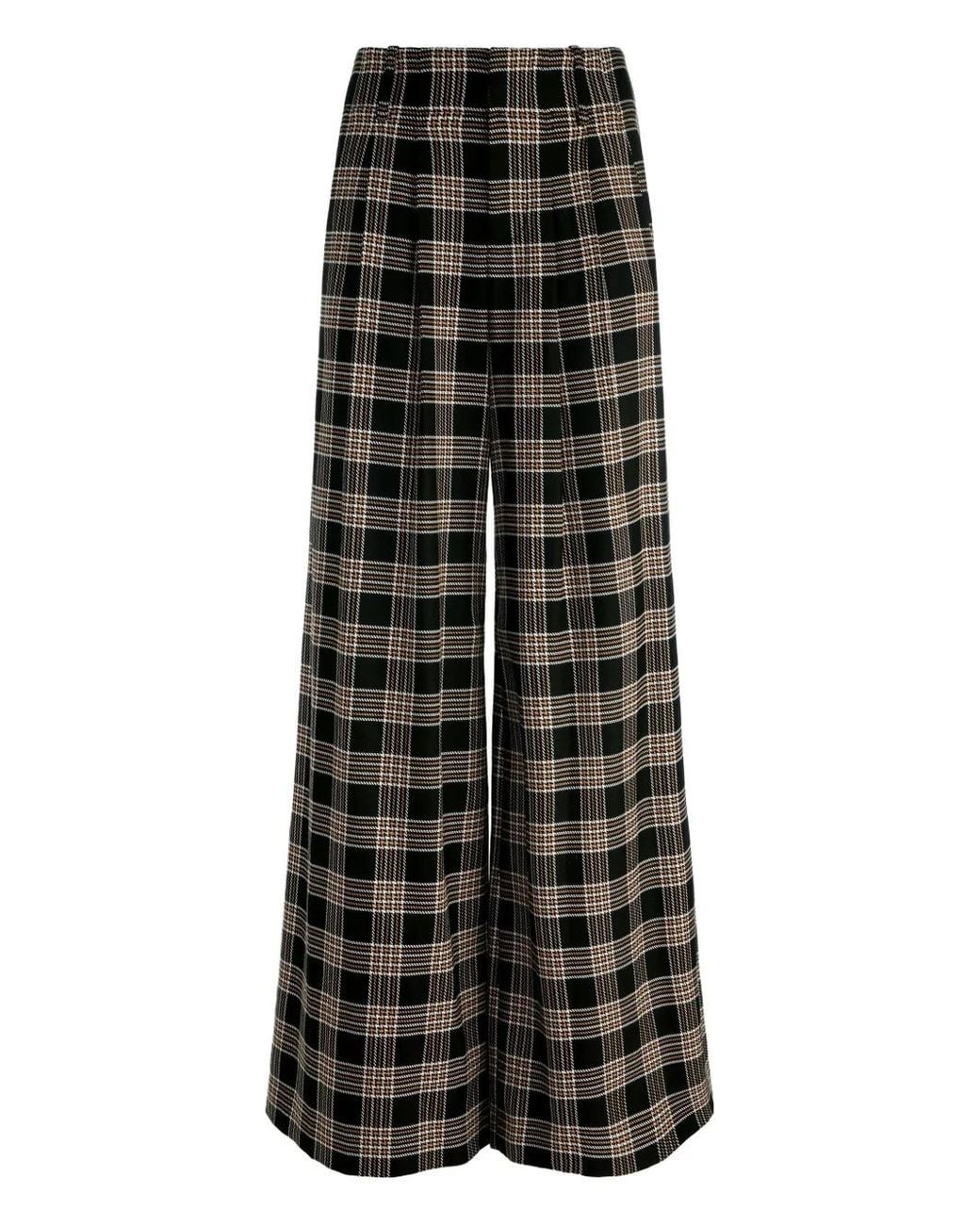 Alice + Olivia Black Eloise Wide Leg Pant
