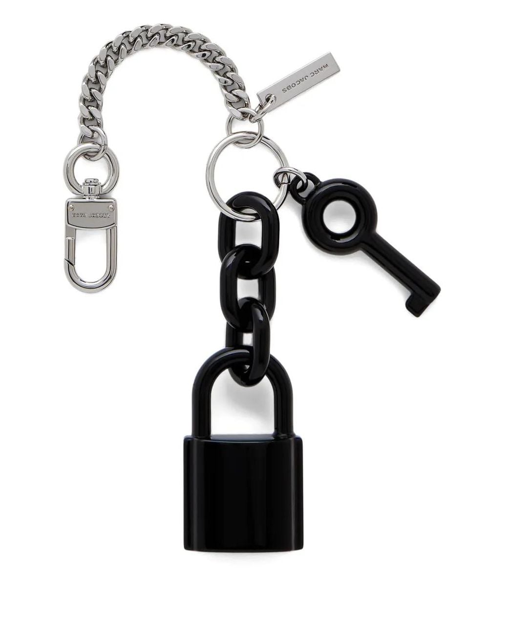 Marc Jacobs White Lock Bag Charm