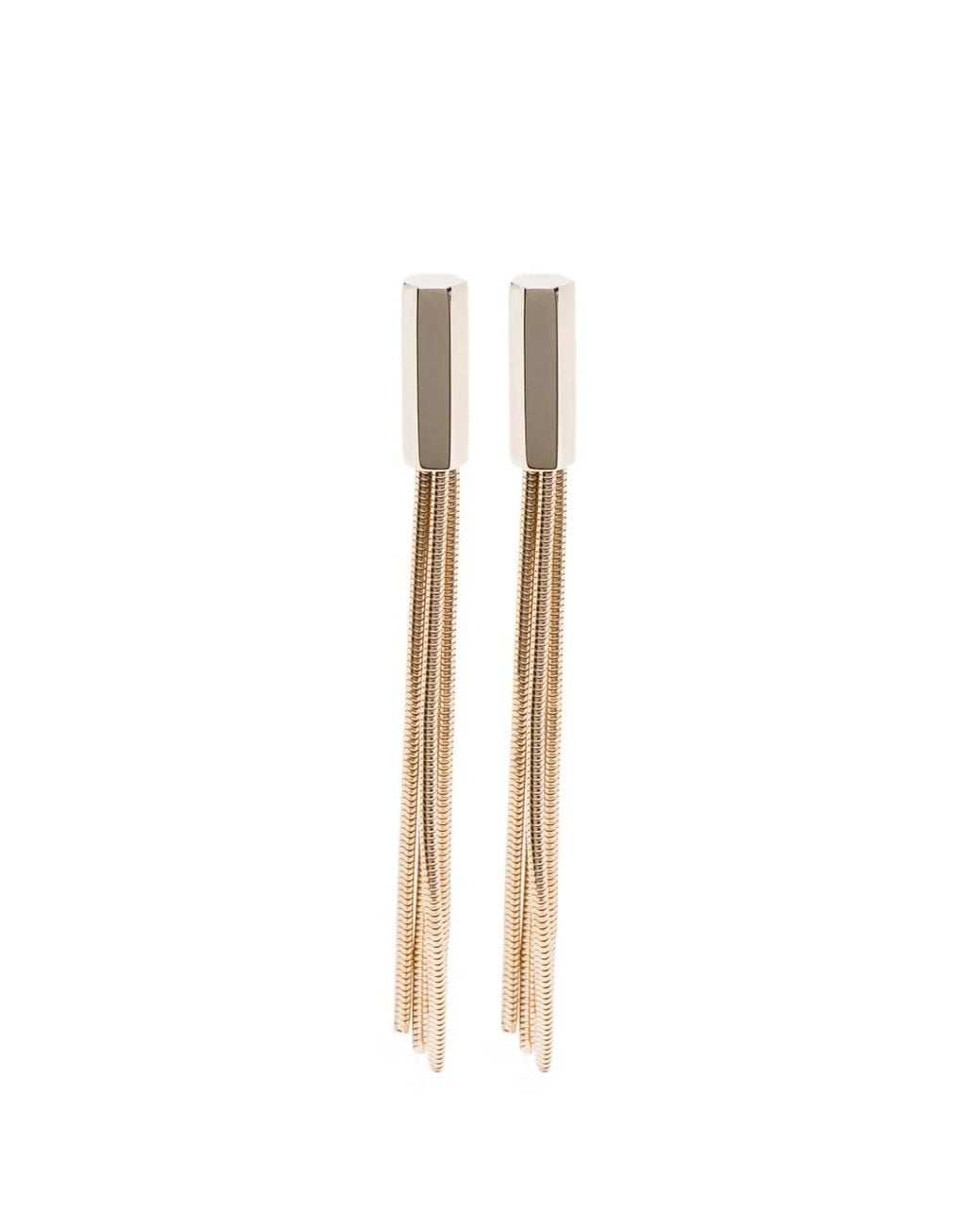 Tom Ford White Ohrringe Mit Quaste