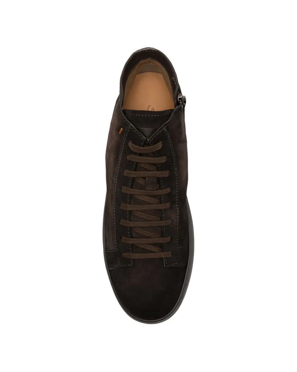 Santoni Black Clean Icon High-Top Sneakers for men