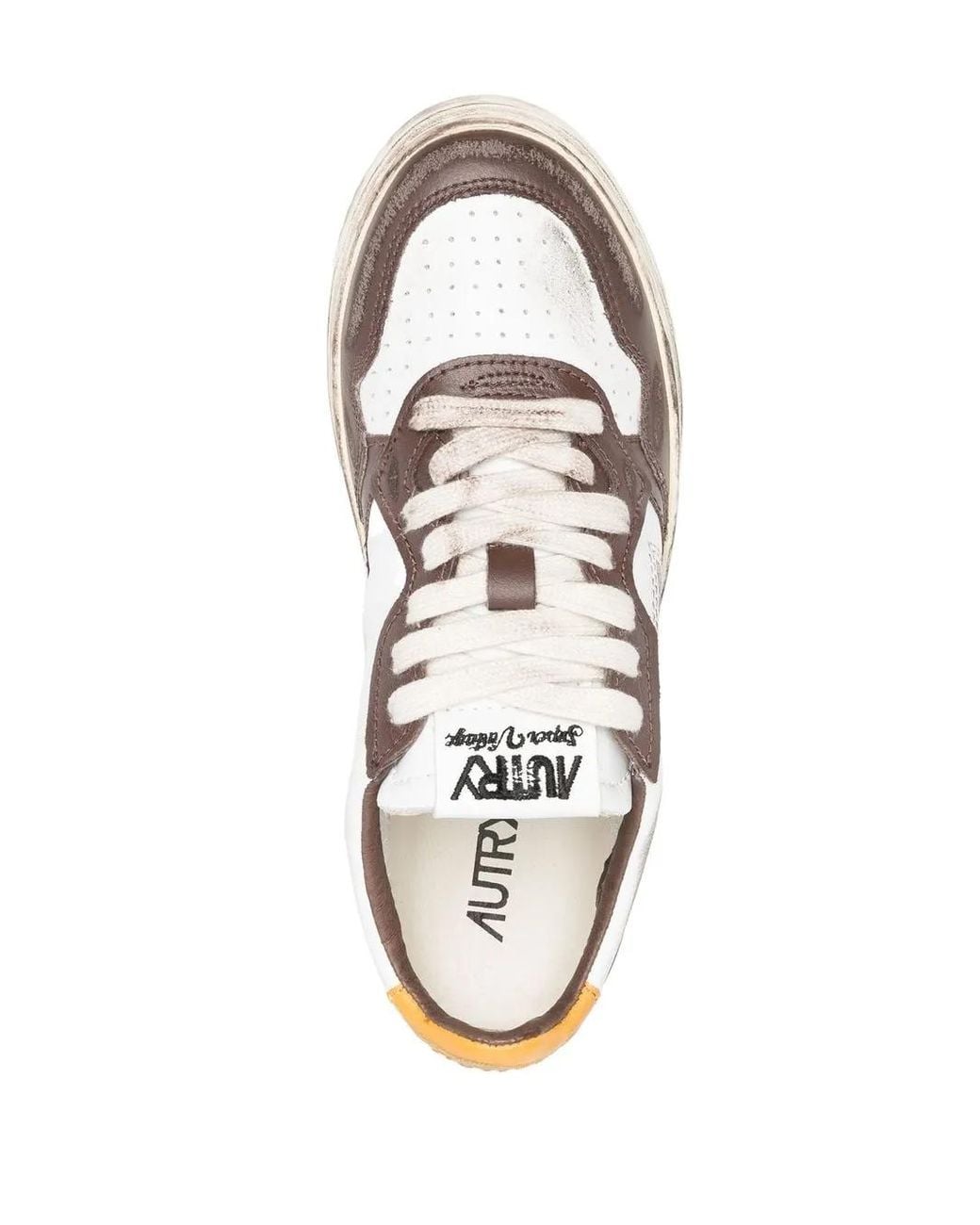 Autry White Dallas Low-Top Sneakers