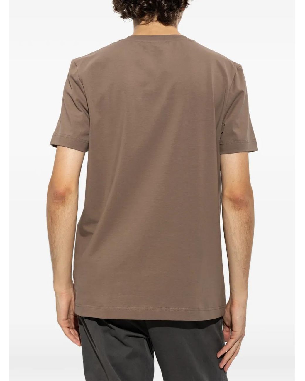 Bogner Brown Ryan Logo-Plaque T-Shirt for men