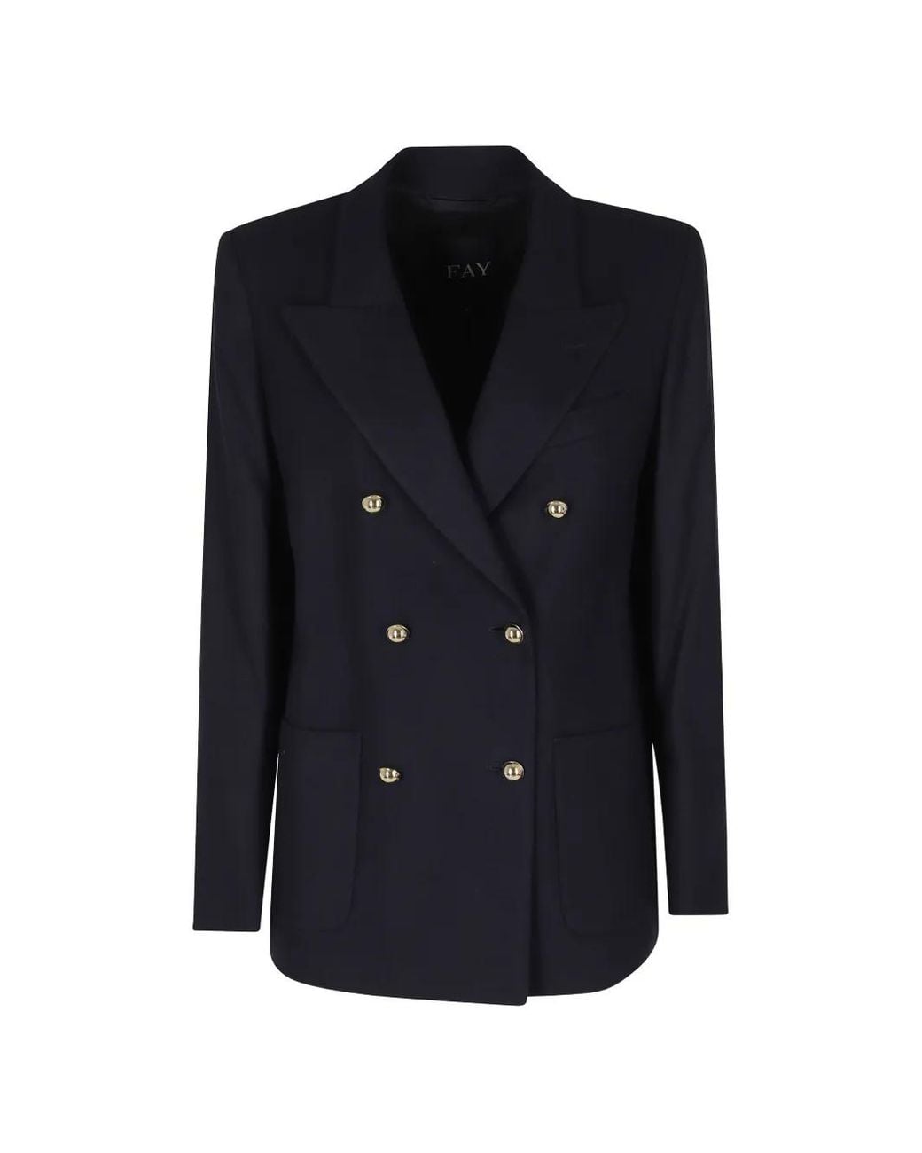Fay Blue Double-Breasted Blazer