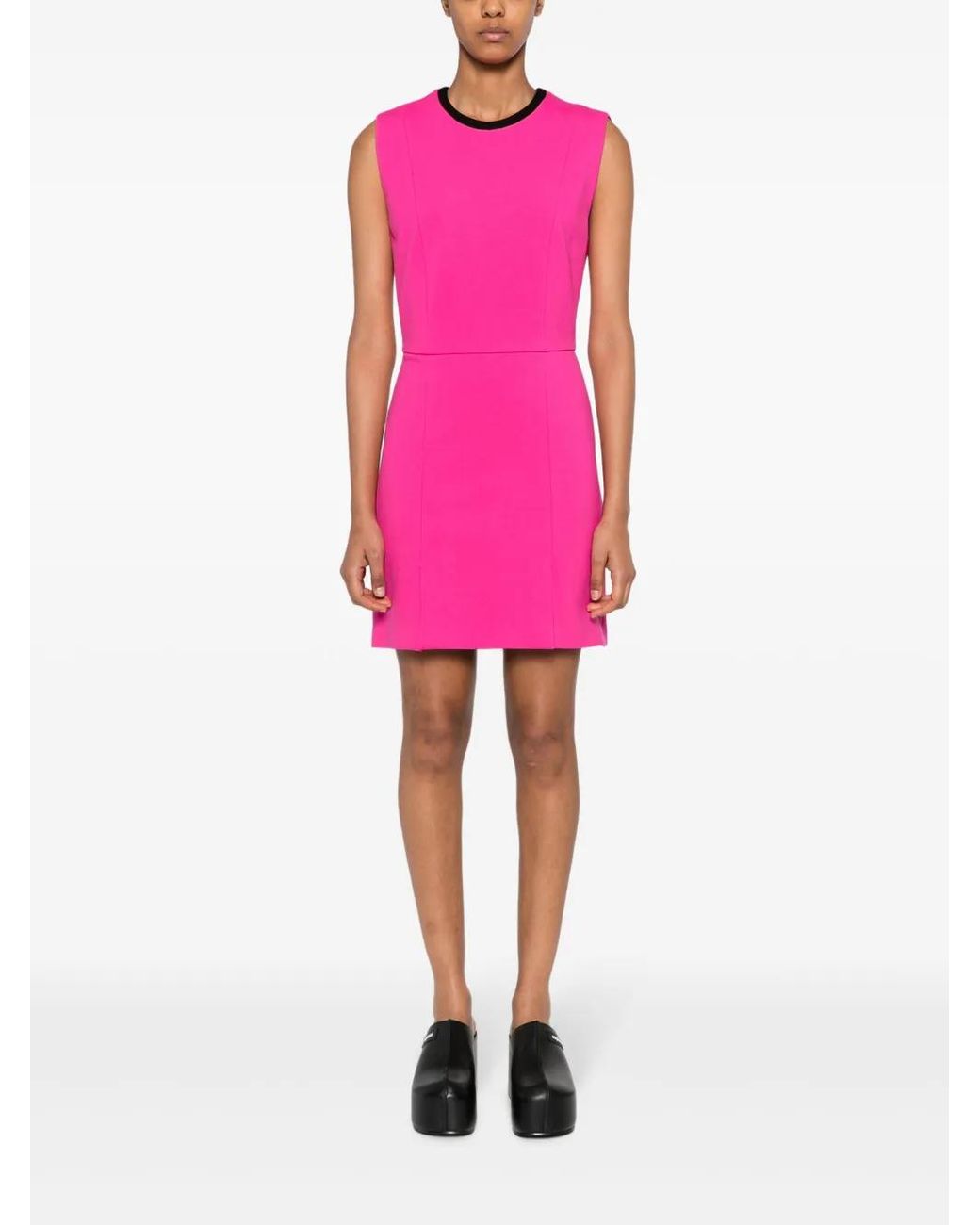 MSGM Pink Dress With Cut Out