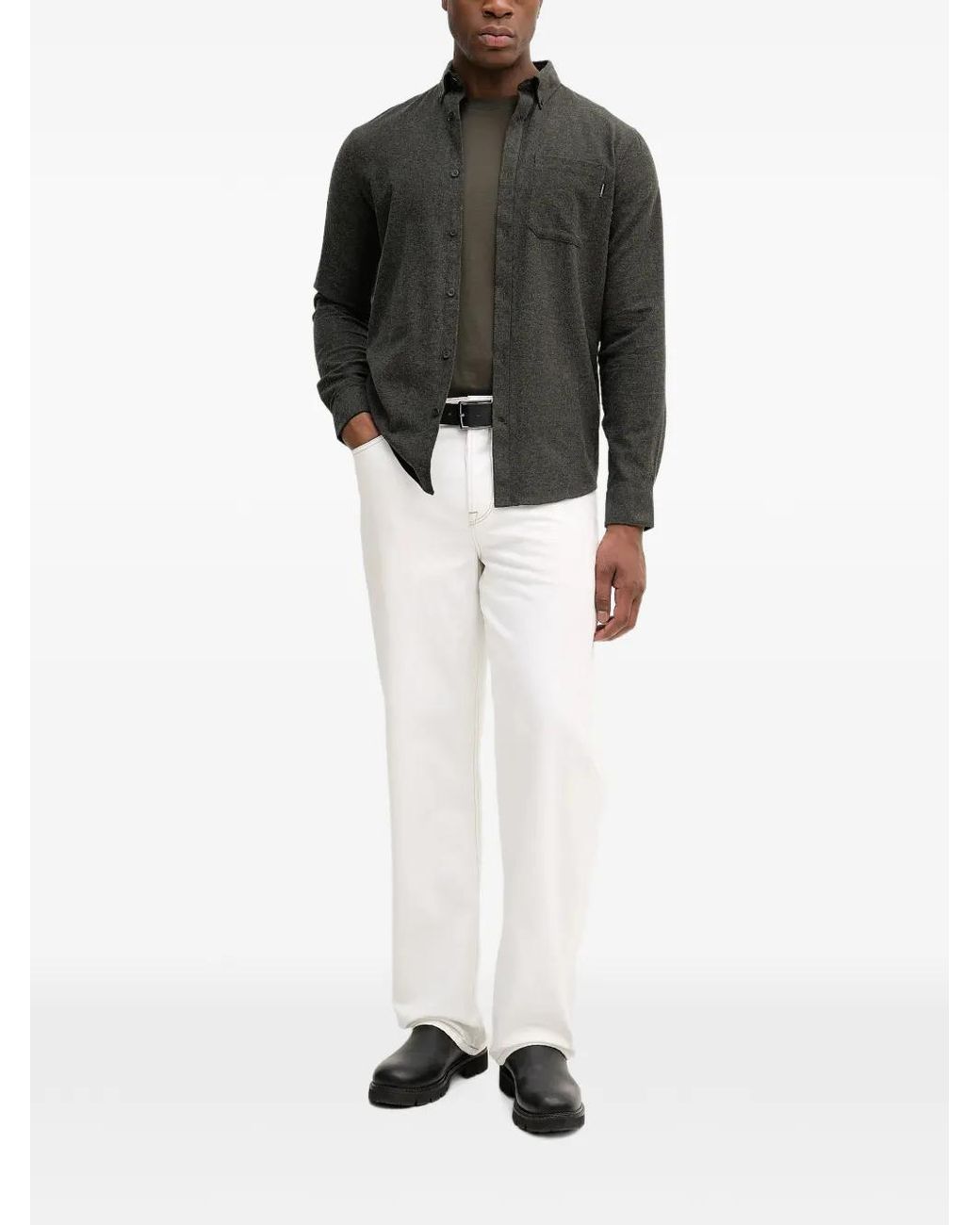 Lindbergh Black Chemise À Poche Poitrine for men
