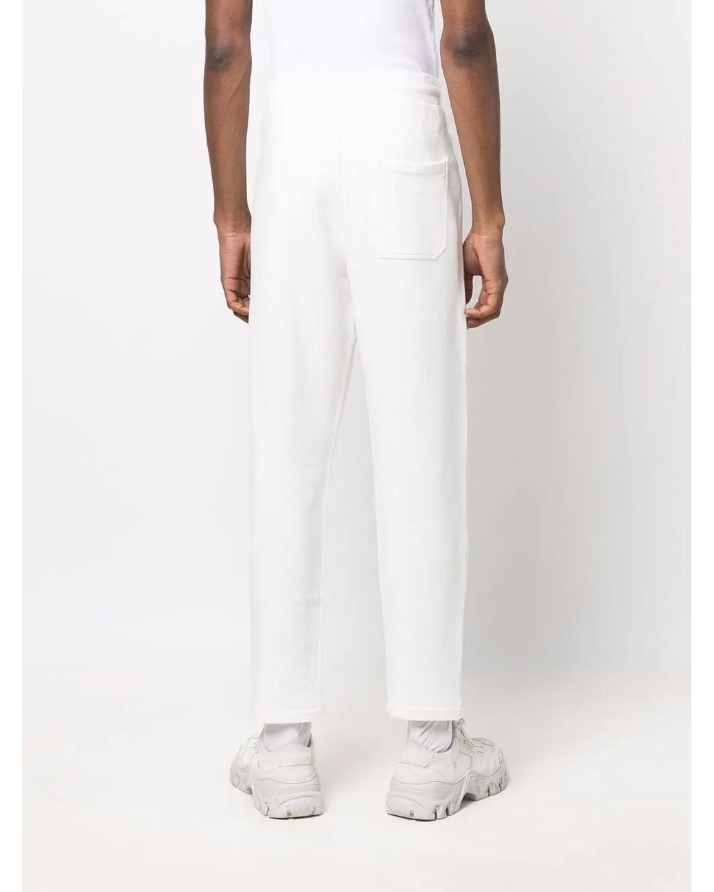 Golden Goose Deluxe Brand White Jogging Pants "Stars" for men