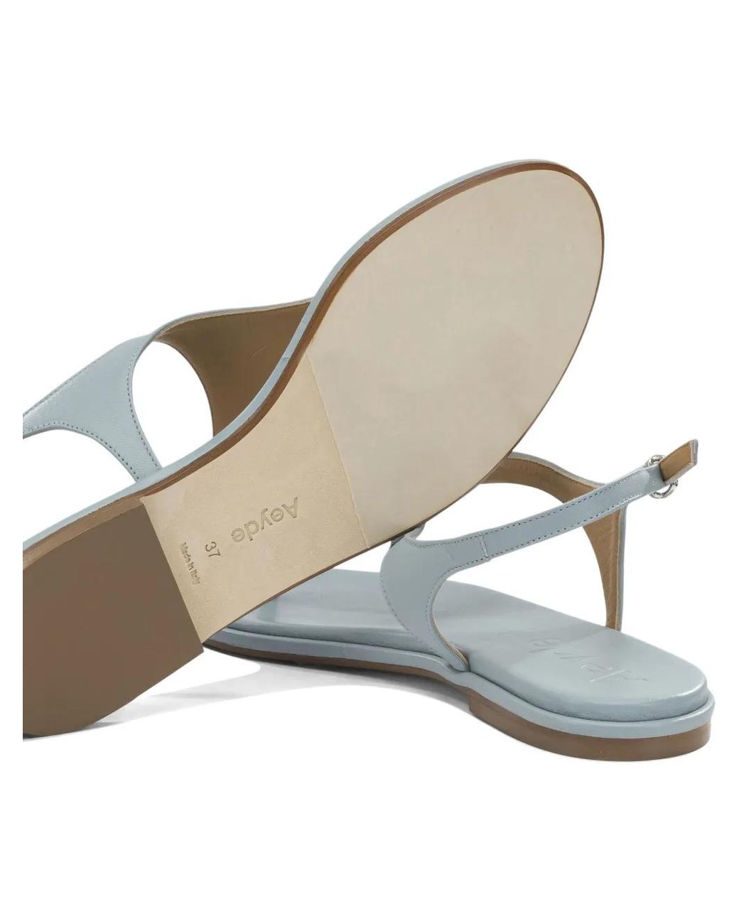 Aeyde White Sandales Raine En Cuir