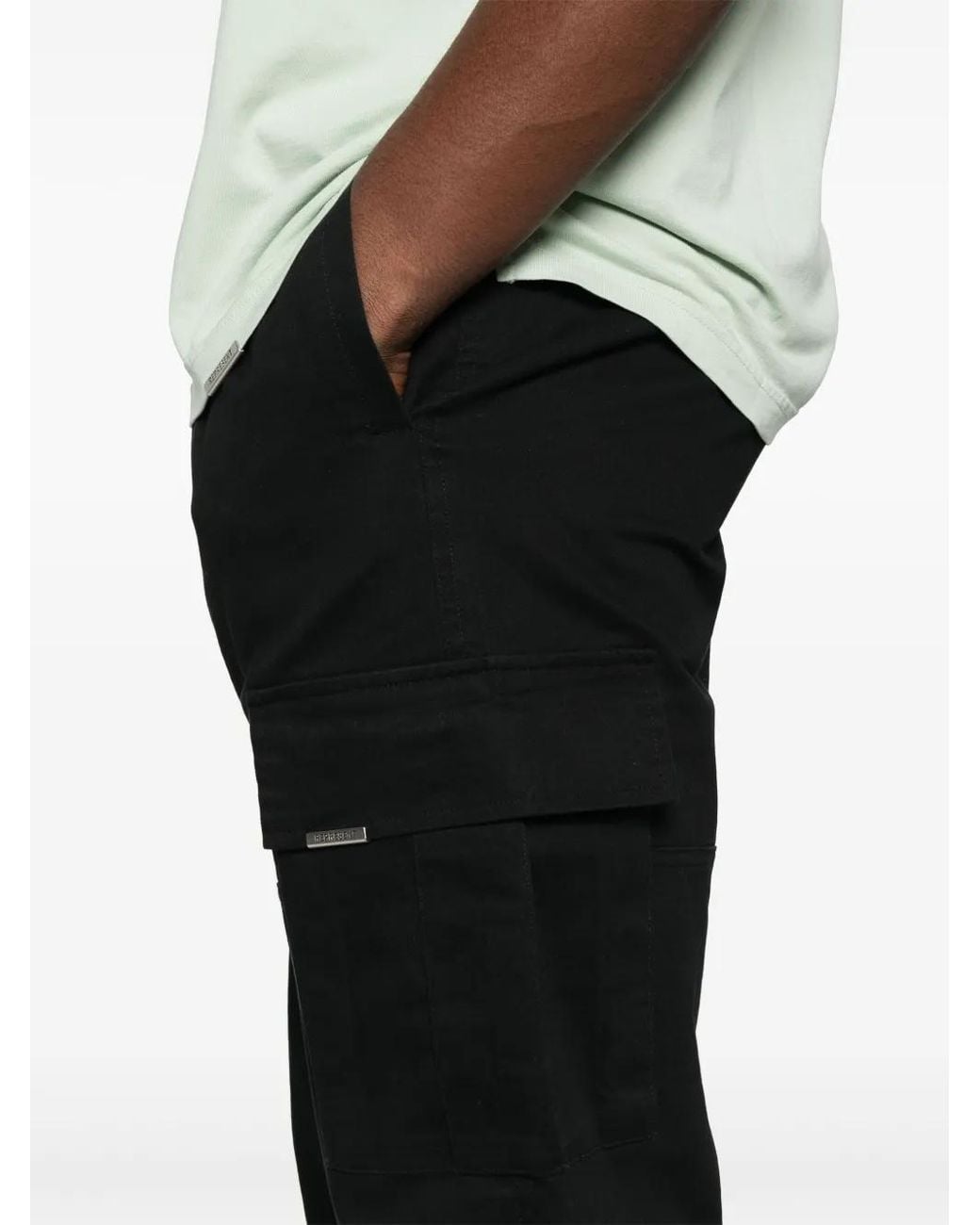 Represent Black Straight Trousers for men