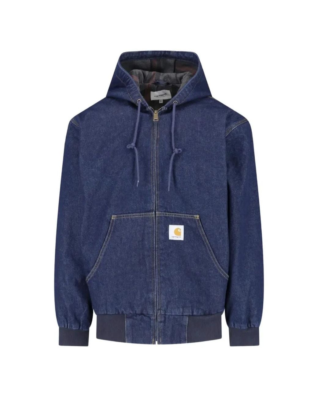 Carhartt Blue Og Active Hooded Zip-Up Jacket for men