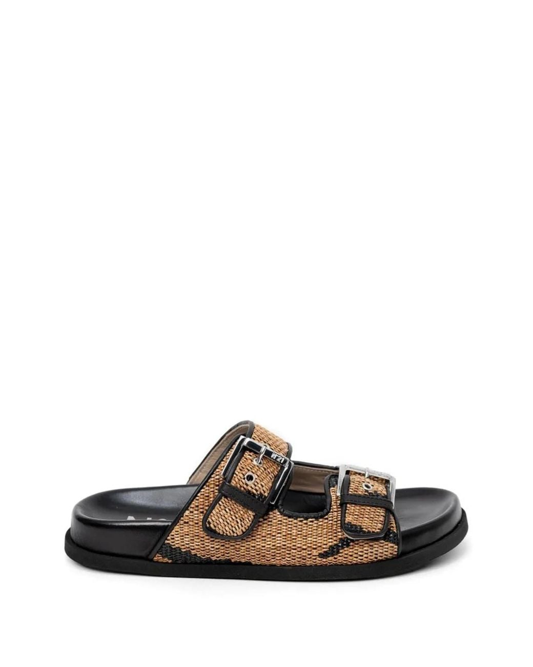 N°21 White Buckle Strap Sandals