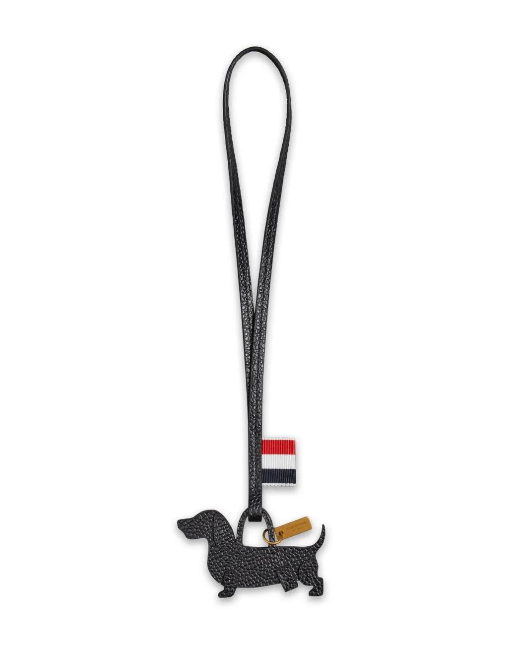 Thom Browne White Hector Keyring