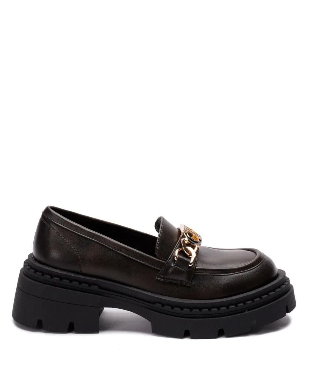Twinset Black Oval T Loafers