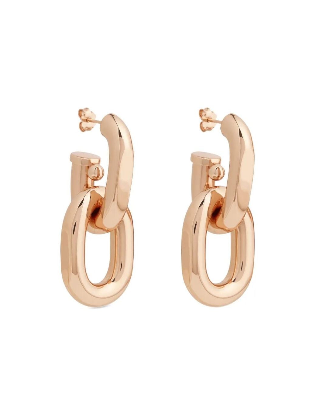 Rabanne White Double Xl Link Earrings