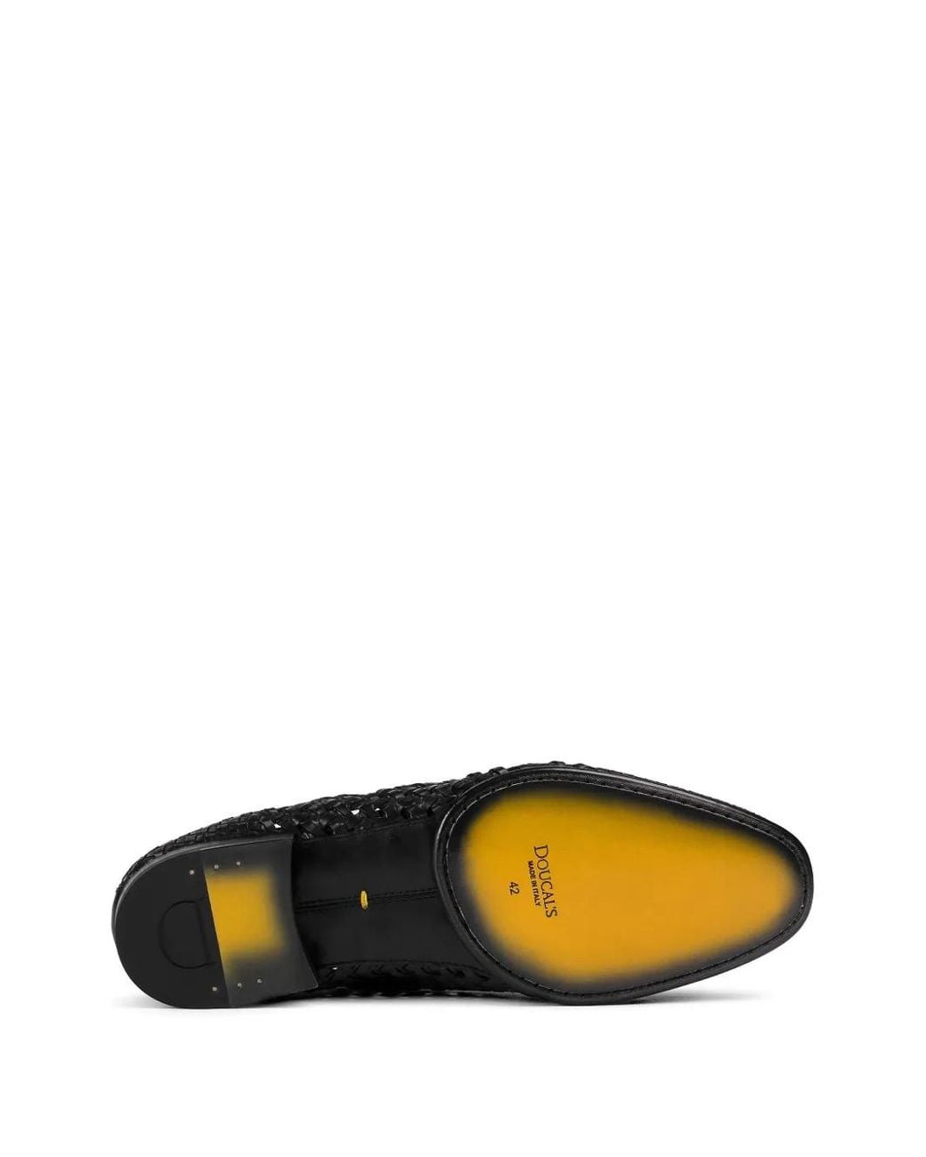 Doucal's Black Tassel-Detail Leather Loafers for men