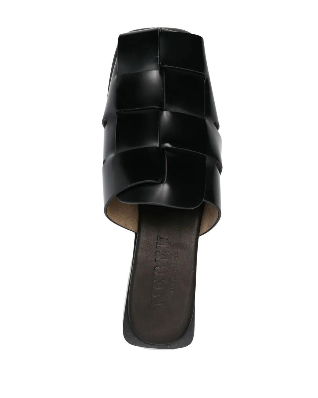 Hereu Black Coraia Leather Mules