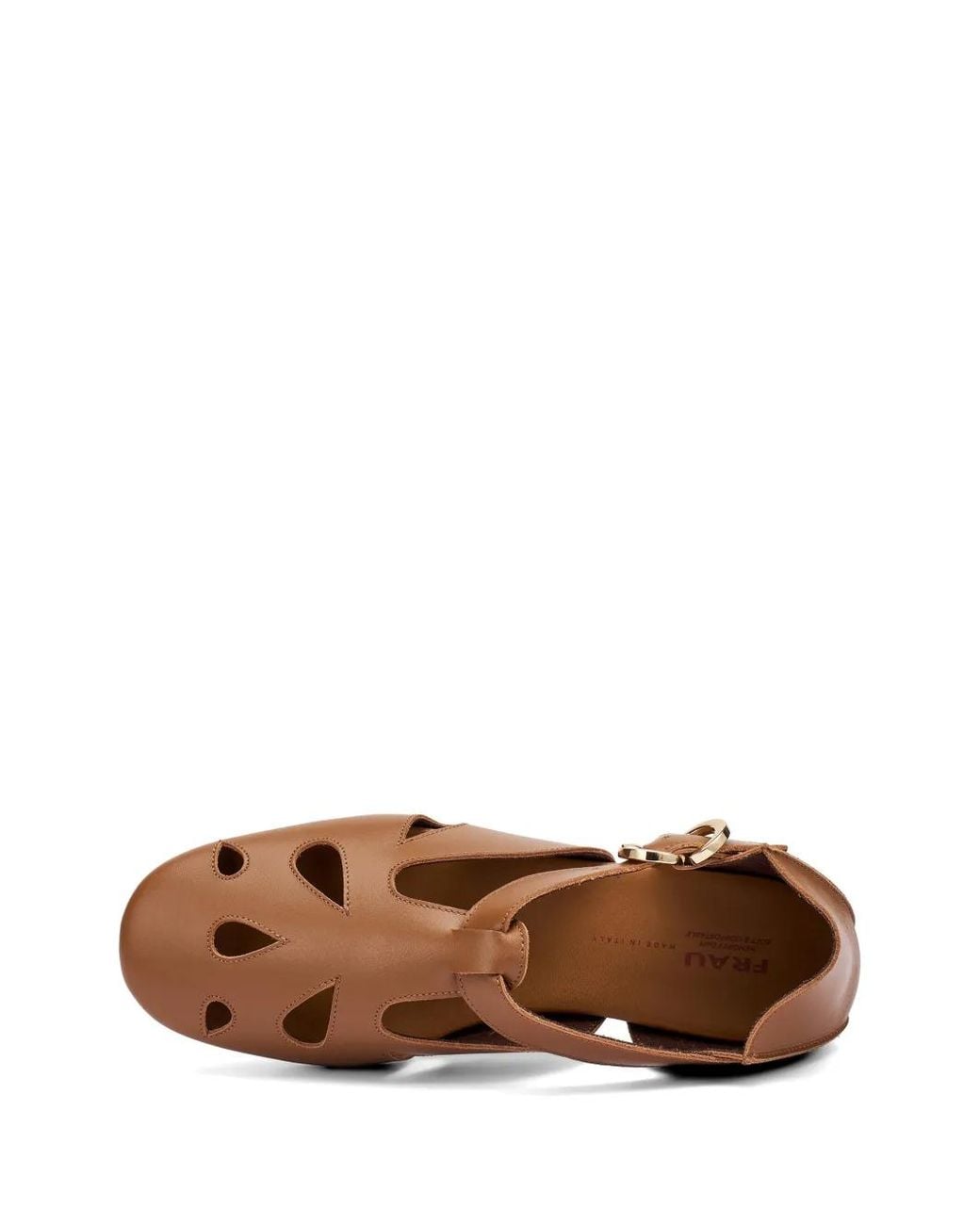 Frau Brown Sandales En Cuir À Découpes