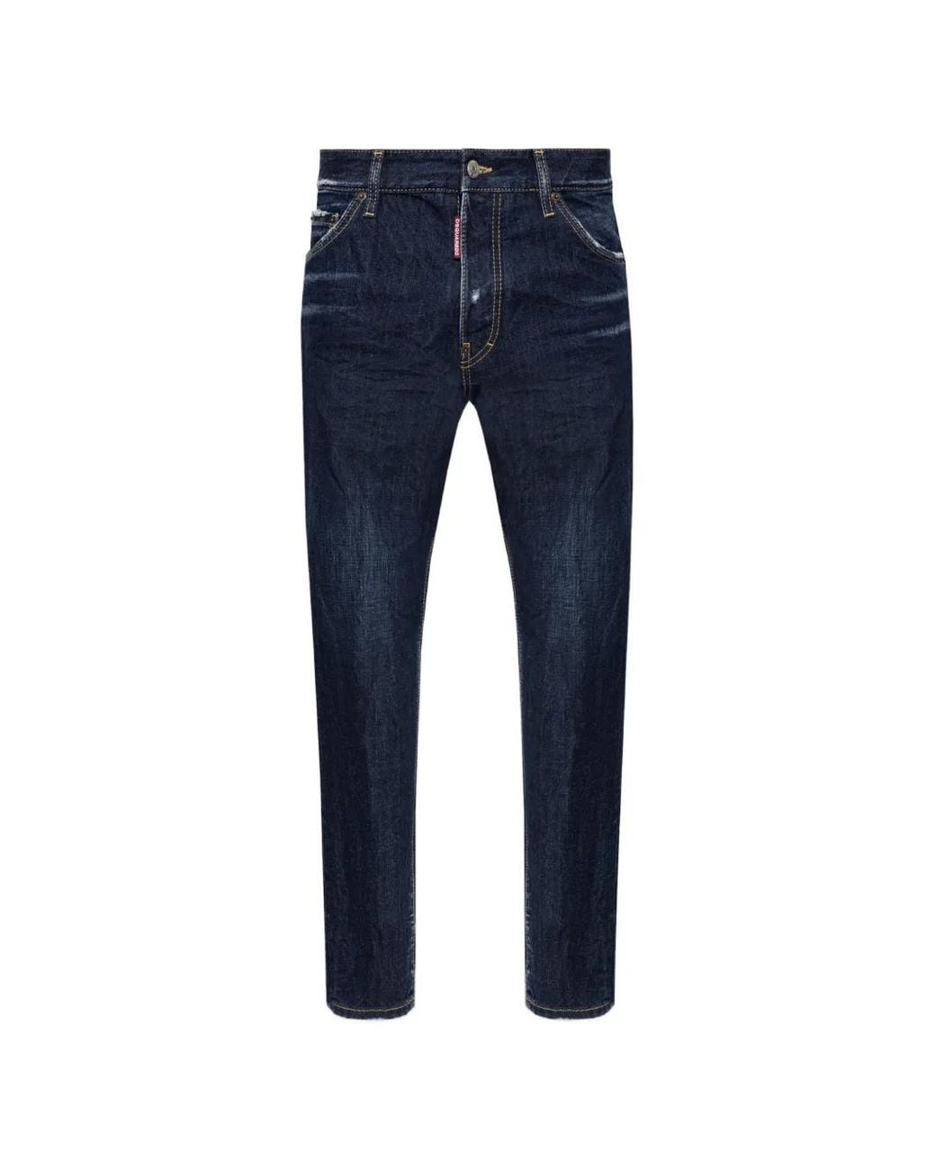 DSquared² Blue Teddy Distressed Jeans for men