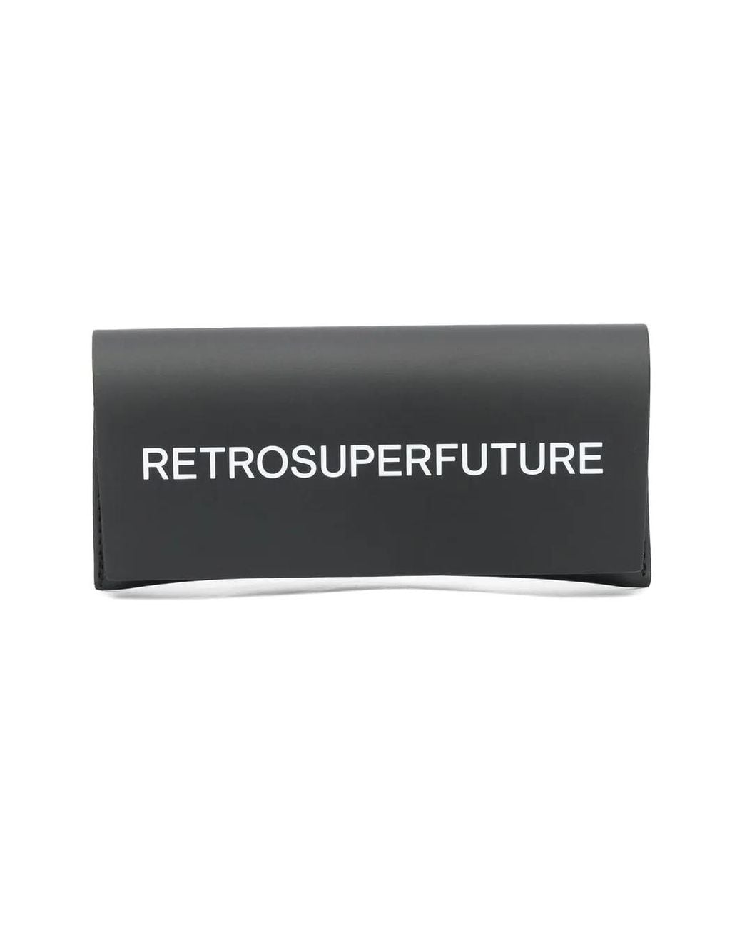 Retrosuperfuture Black Rectangle-Frame Sunglasses