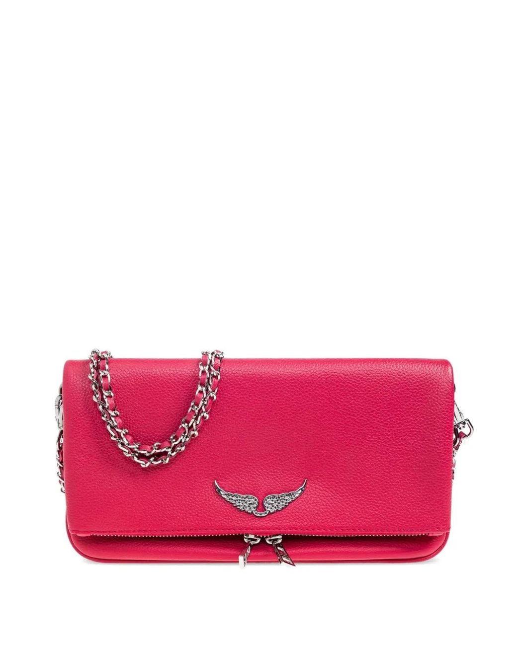 Zadig & Voltaire Pink Rock Clutch Bag