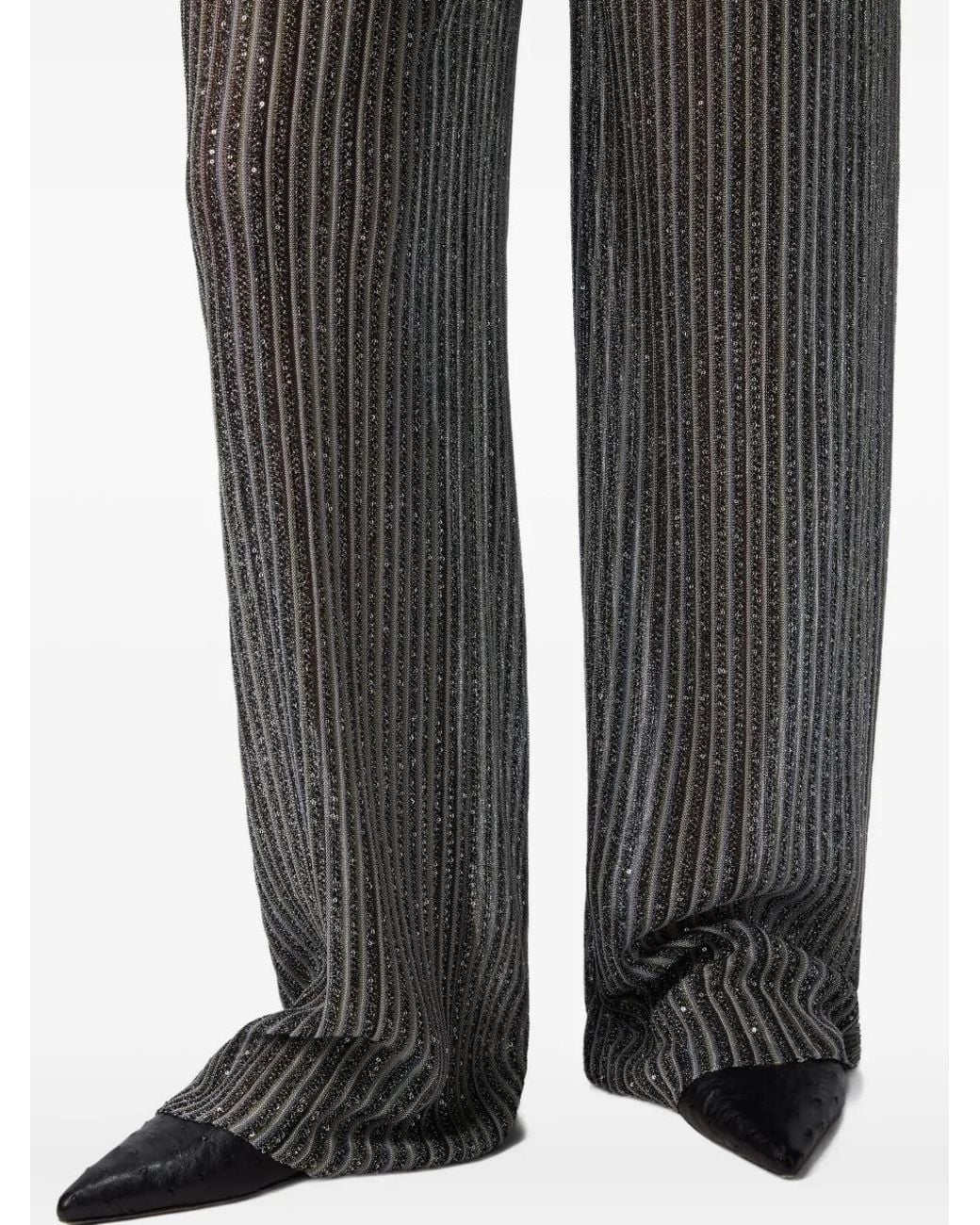Missoni Gray Strigh-Leg Trousers