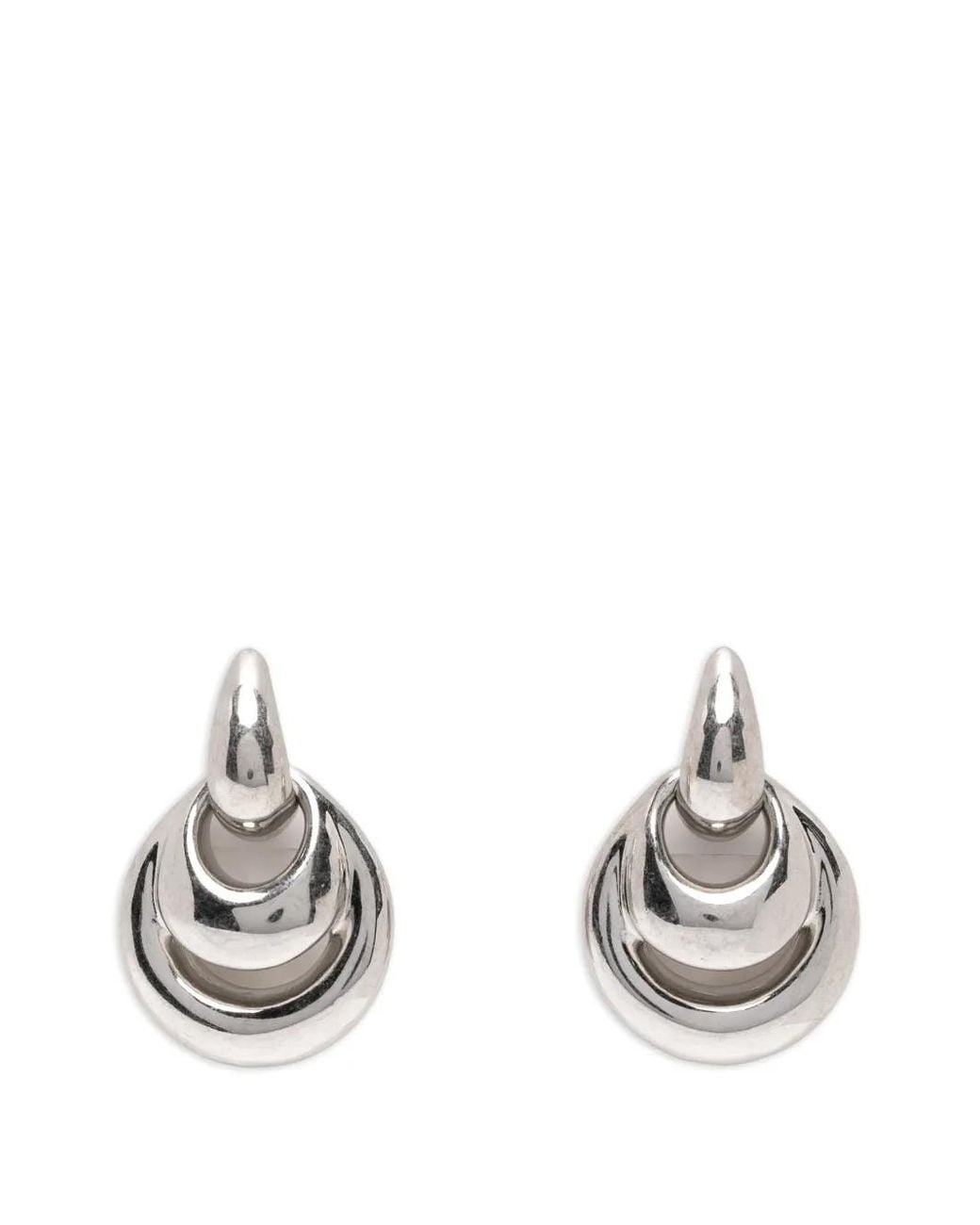 Panconesi Metallic Sculptural Drop Earrings