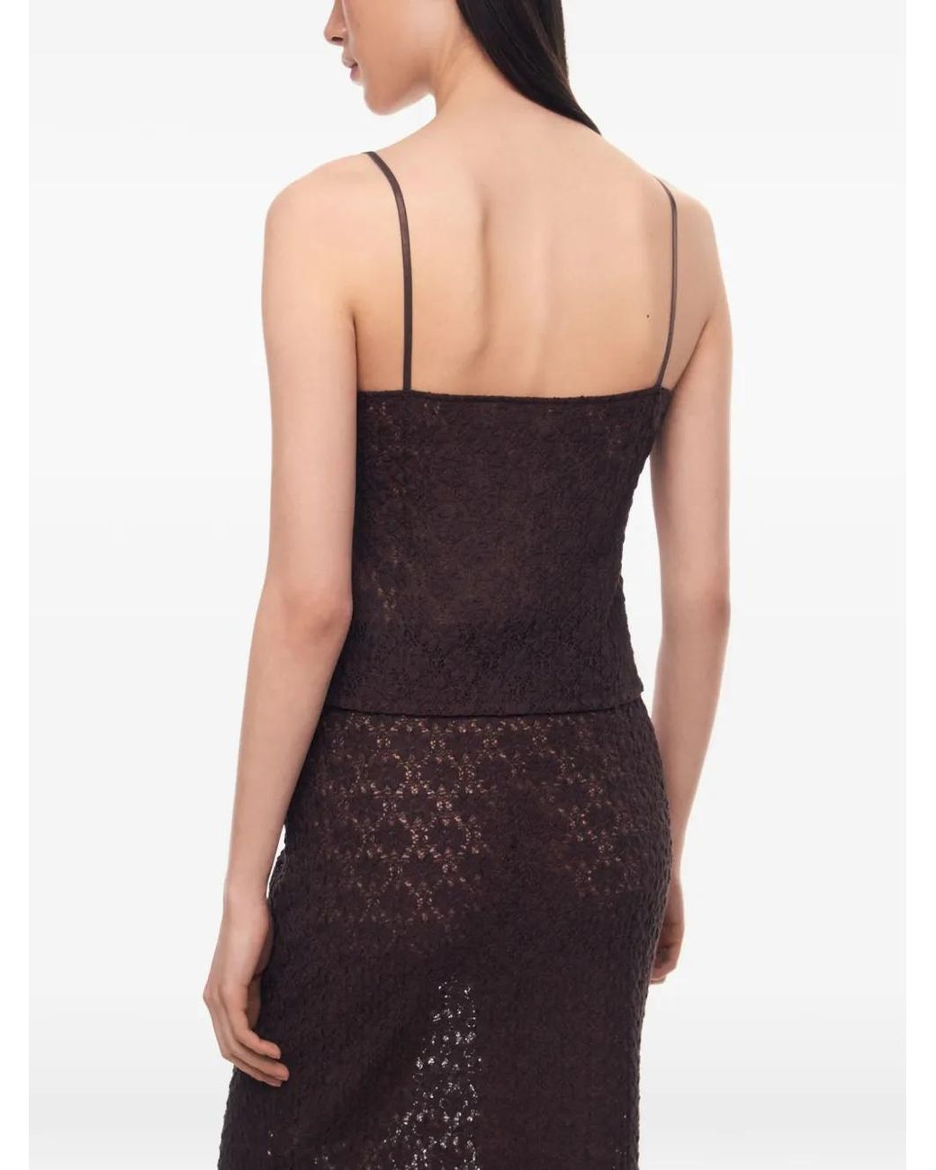 12 STOREEZ Purple Primrose Lace Camisole Top