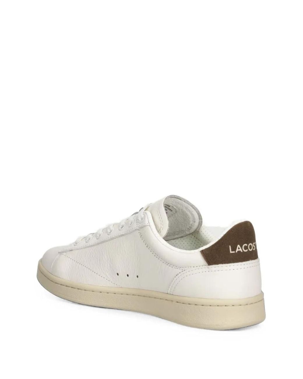 Lacoste White Carnaby Logo-Patch Sneakers