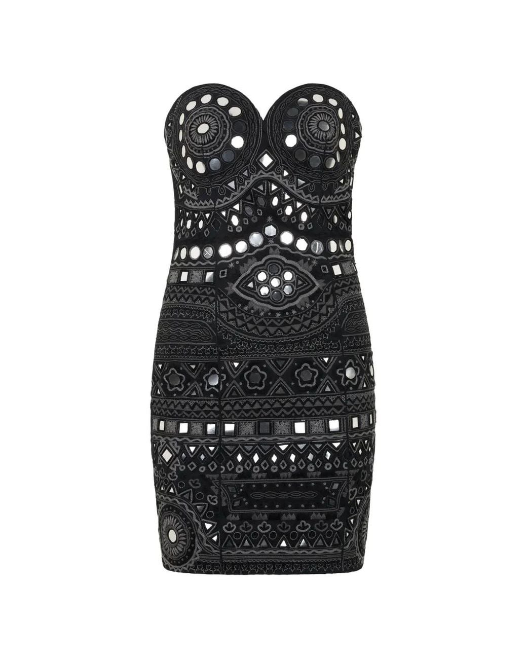 Moschino Black Robe Courte À Encolure Cœur