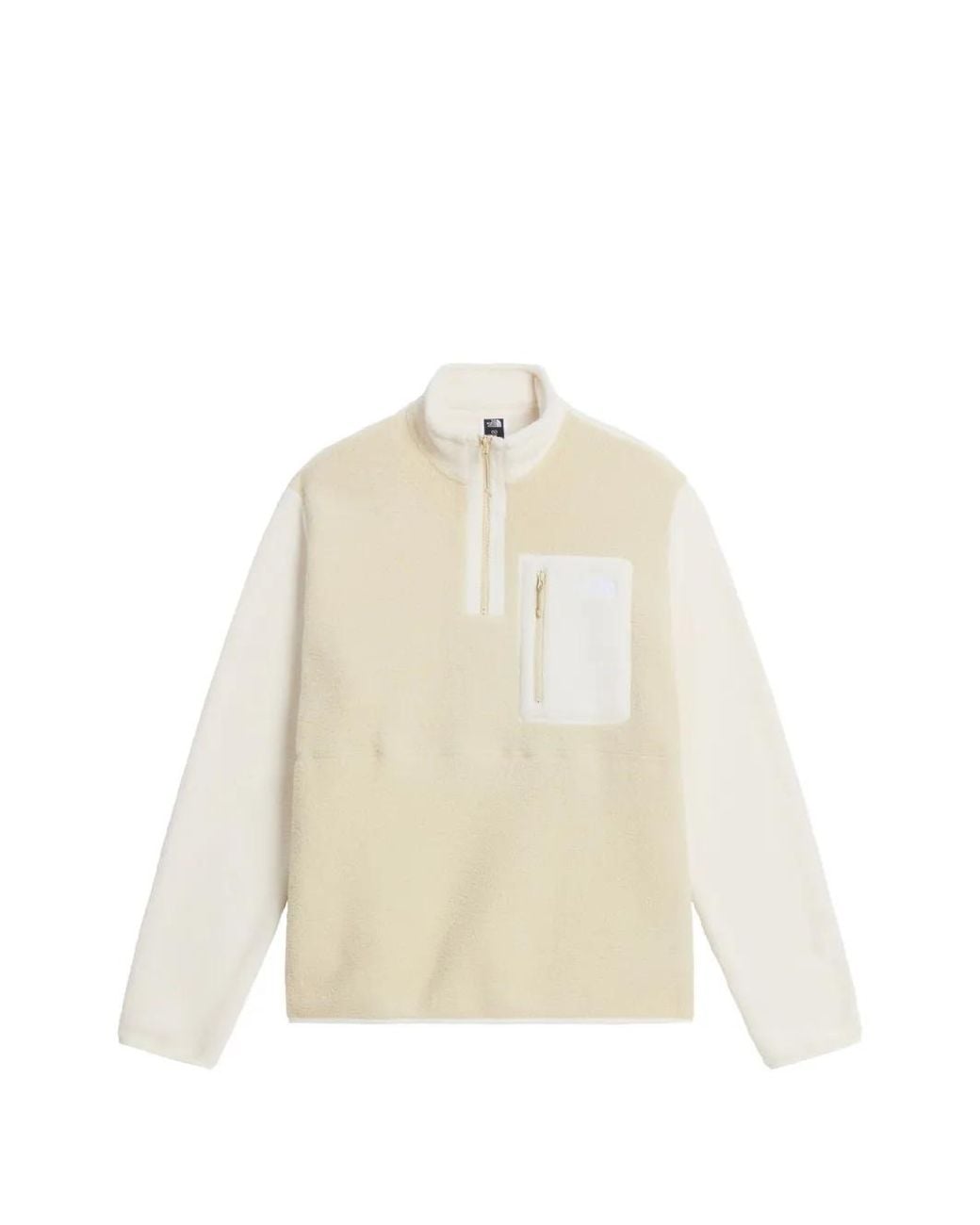 The North Face White Yumiori 1/4 Zip Fleece Jacket for men