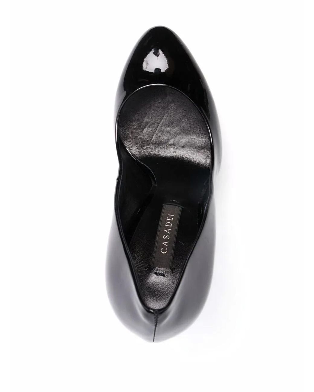 Casadei Black Blade Glossy Stiletto Pumps