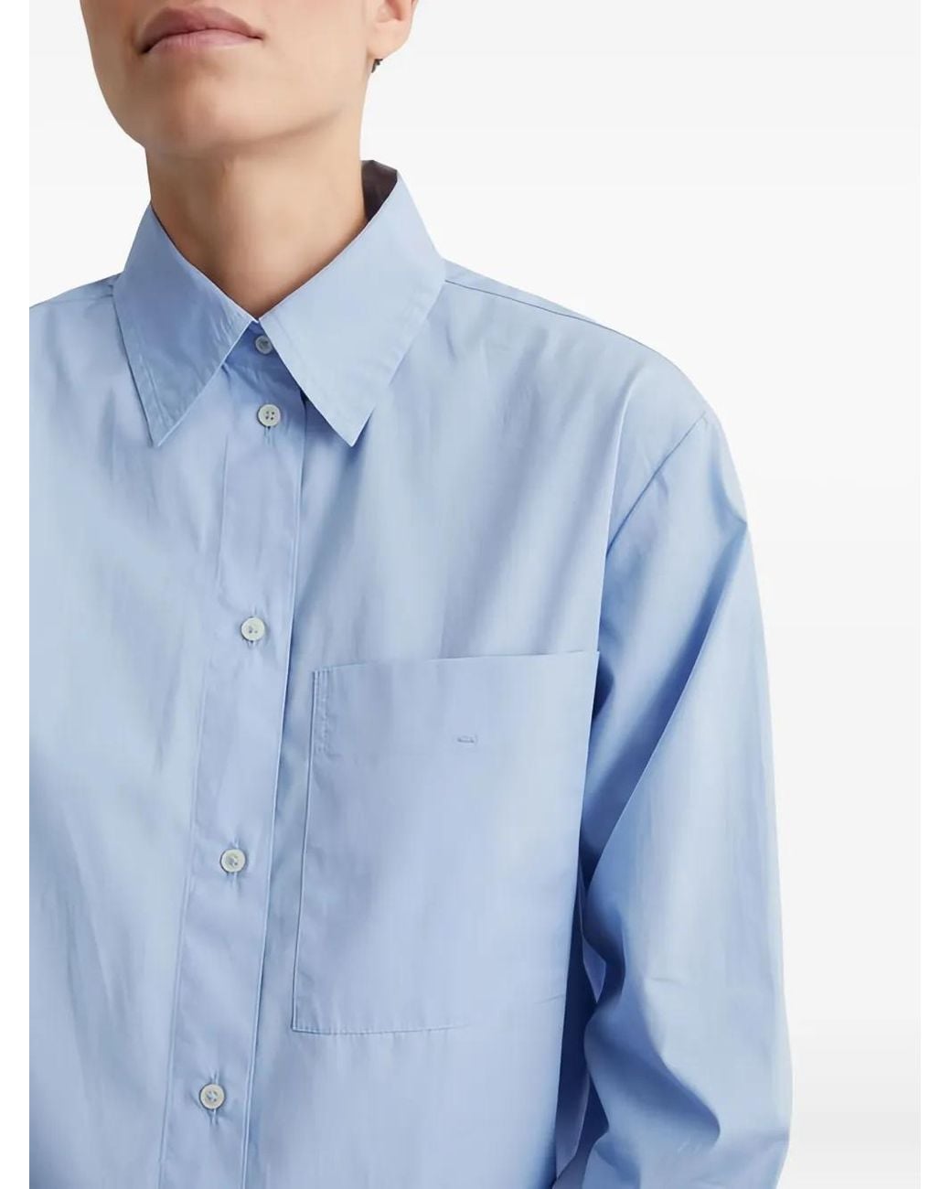 Marc O' Polo Blue Cotton Shirt