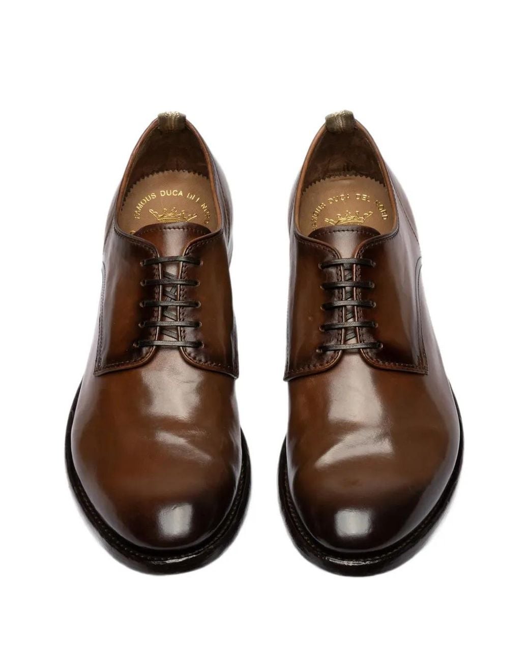 Officine Creative Brown Anatomia Leather Derby Shoes for men