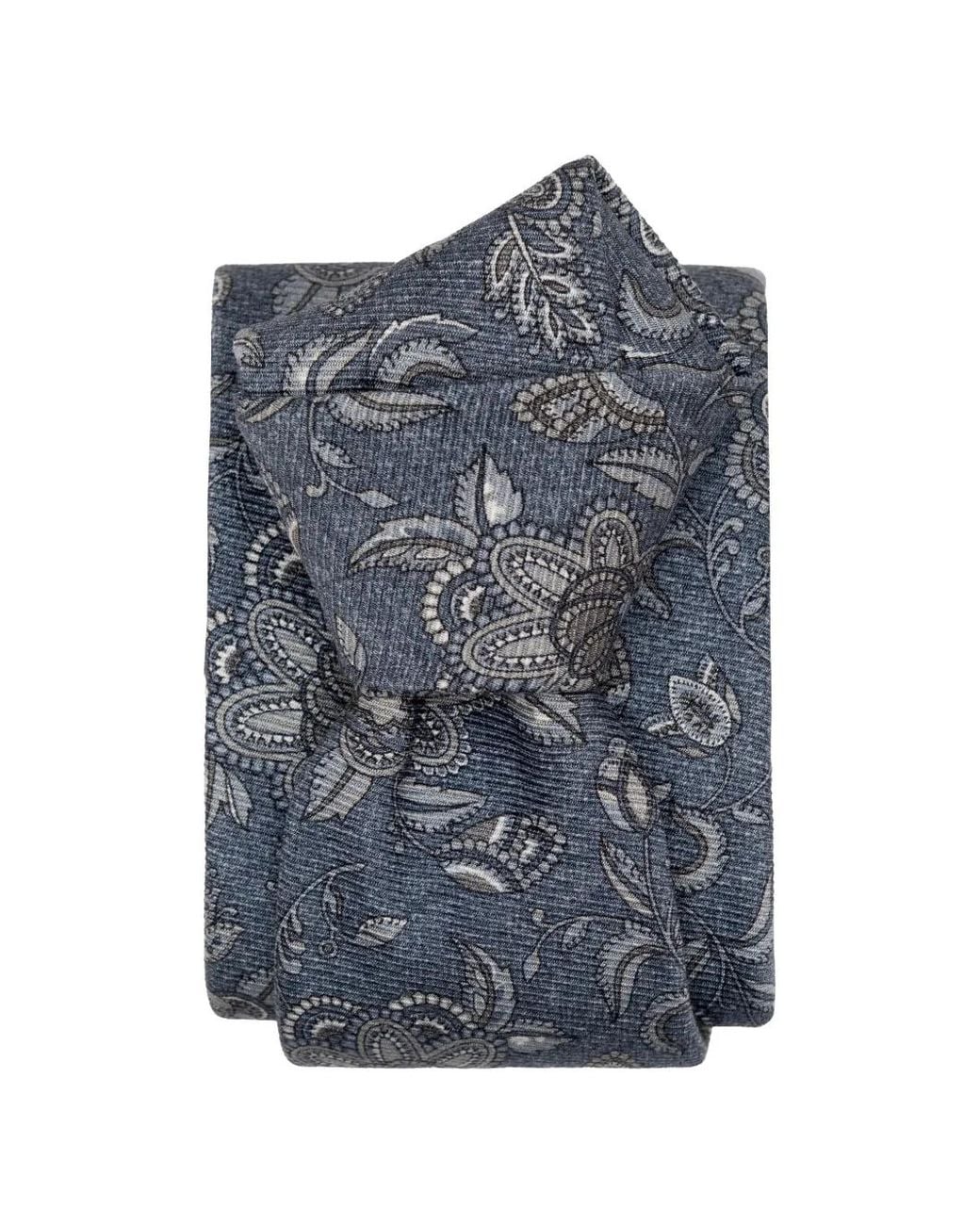 Elizabetta Gray Sartori Floral-Print Silk Tie for men