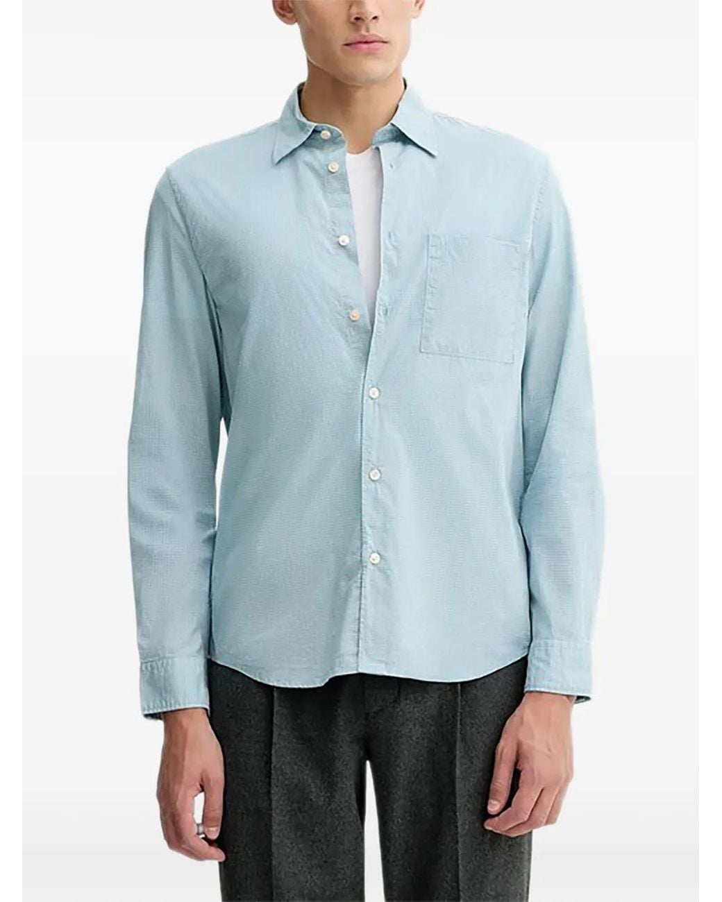 Marc O' Polo Blue Buttoned Pocket Shirt for men
