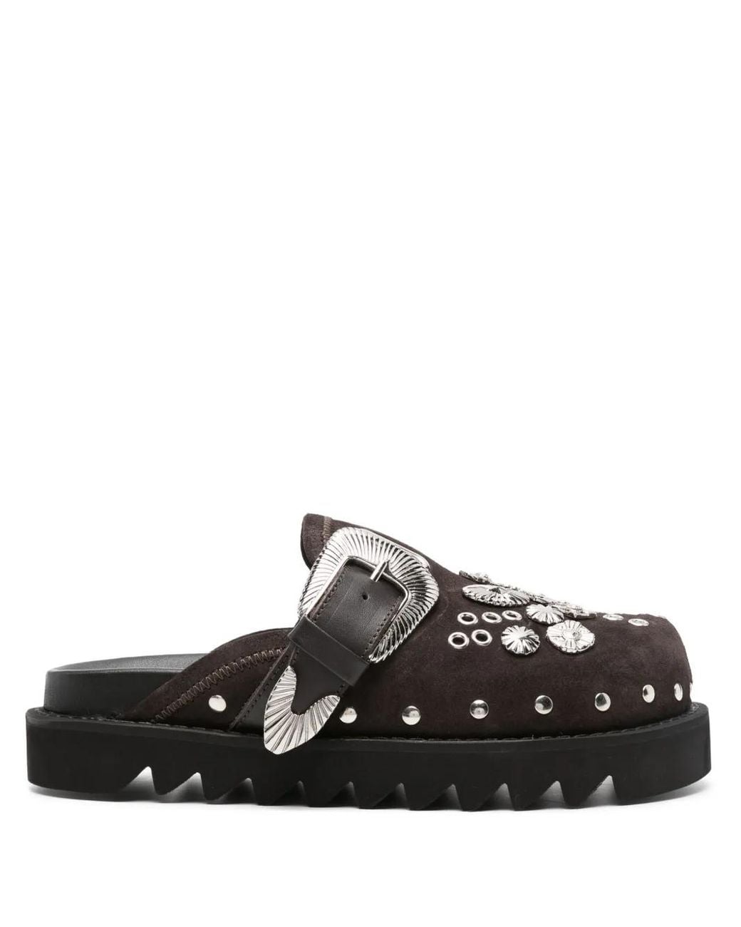 Mules Con Occhielli di Toga in Black