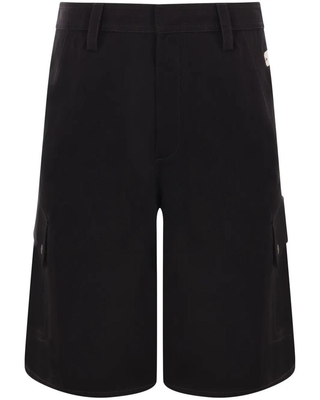 Off-White c/o Virgil Abloh Black Logo-Embroidered Cargo Shorts for men