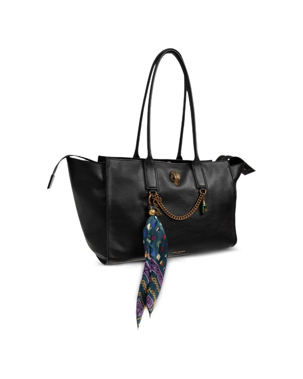 Kurt Geiger Black Sloane Leather Tote Bag