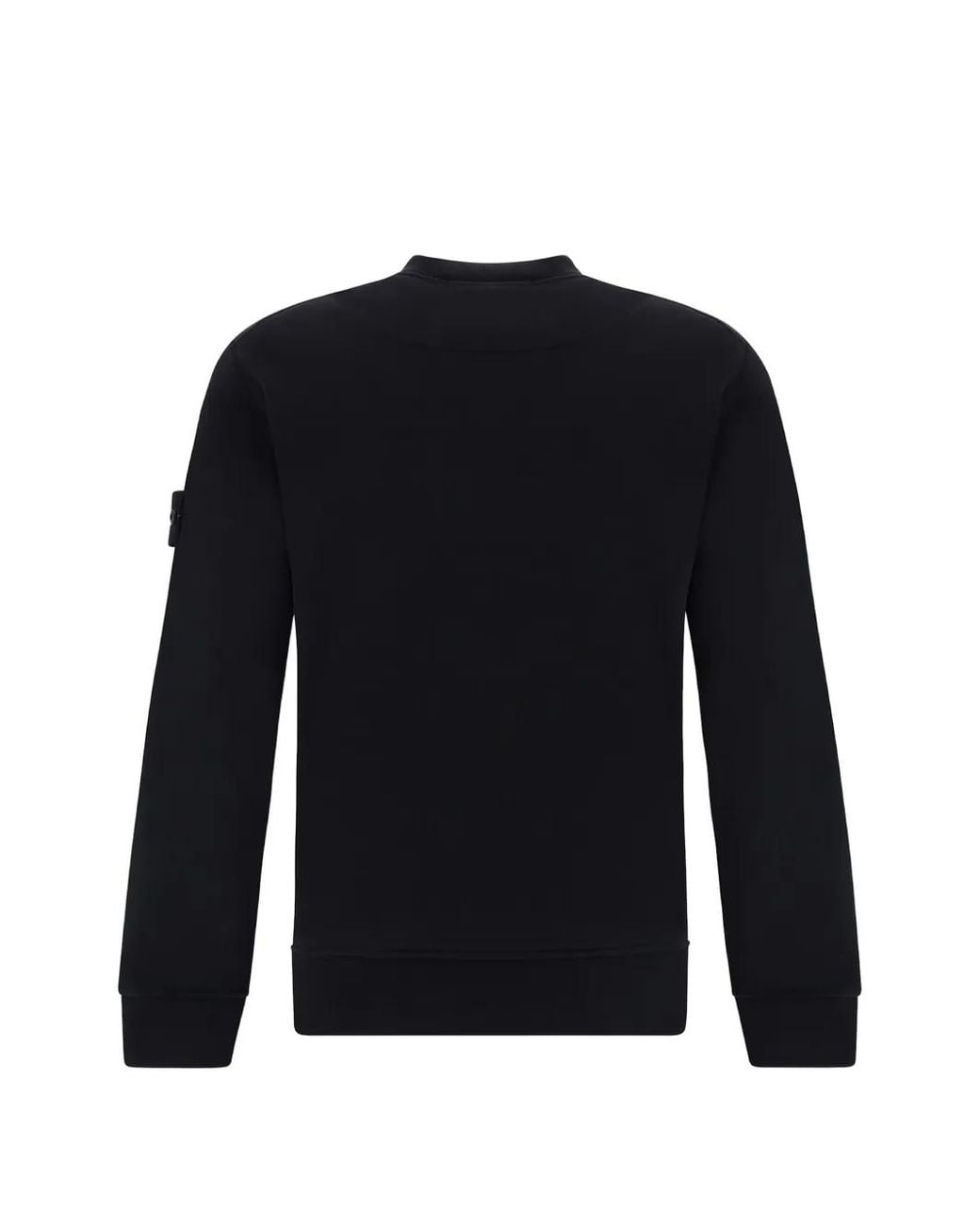 Stone Island Blue Logo-Patch Sweatshirt for men