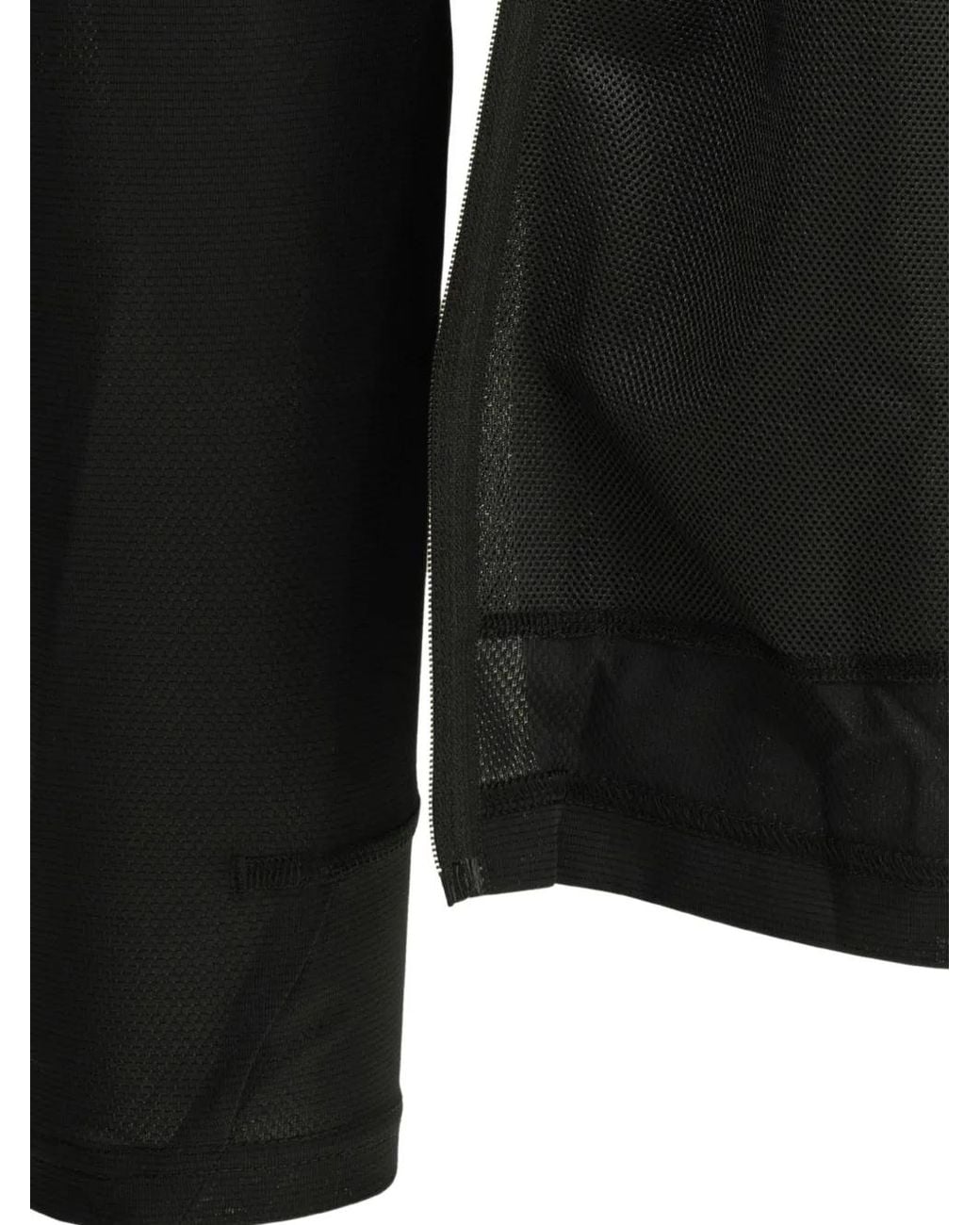 Montbell Black Logo-Print Zip-Up Hoodie for men