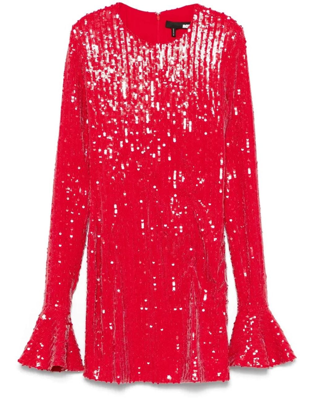 ROTATE BIRGER CHRISTENSEN Red Sequins Mini Dress