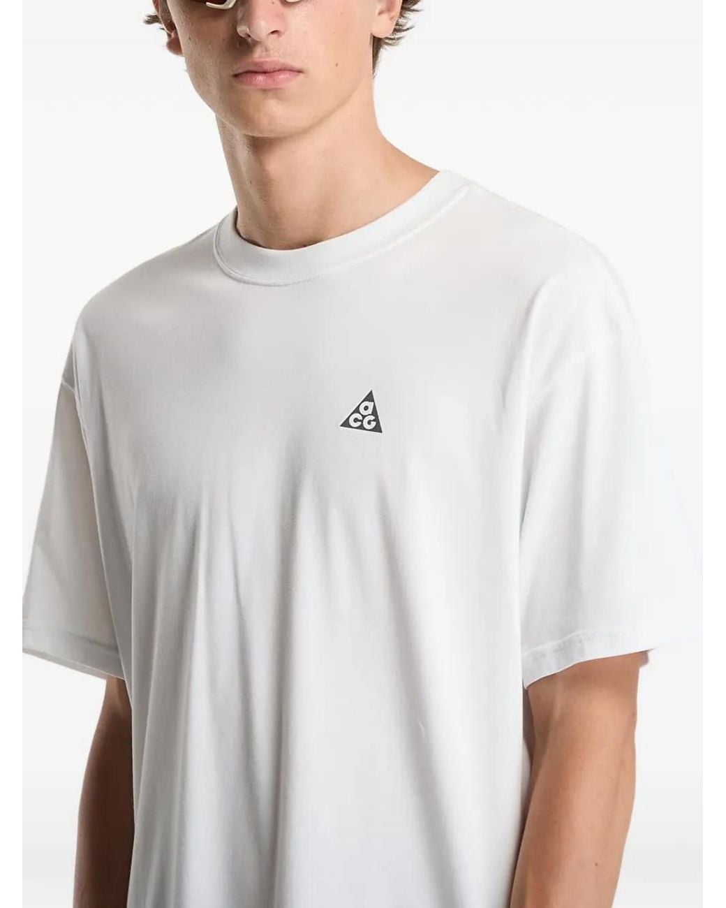 Nike White T-Shirt Dri-Fit Acg À Logo Imprimé for men