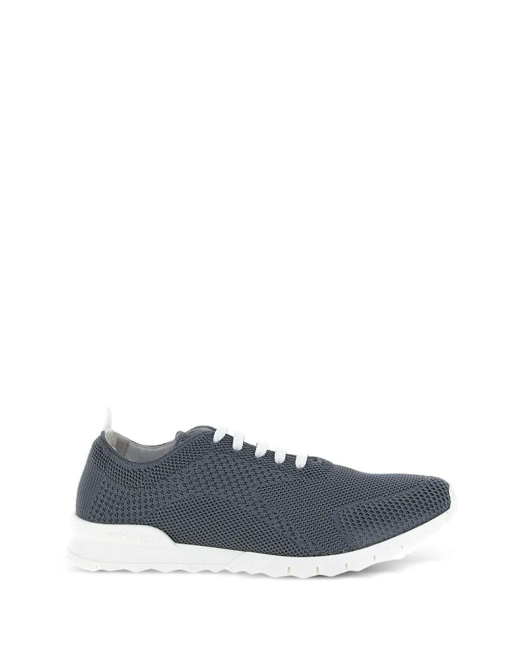 Kiton Blue Fits Knit-Upper Sneakers for men