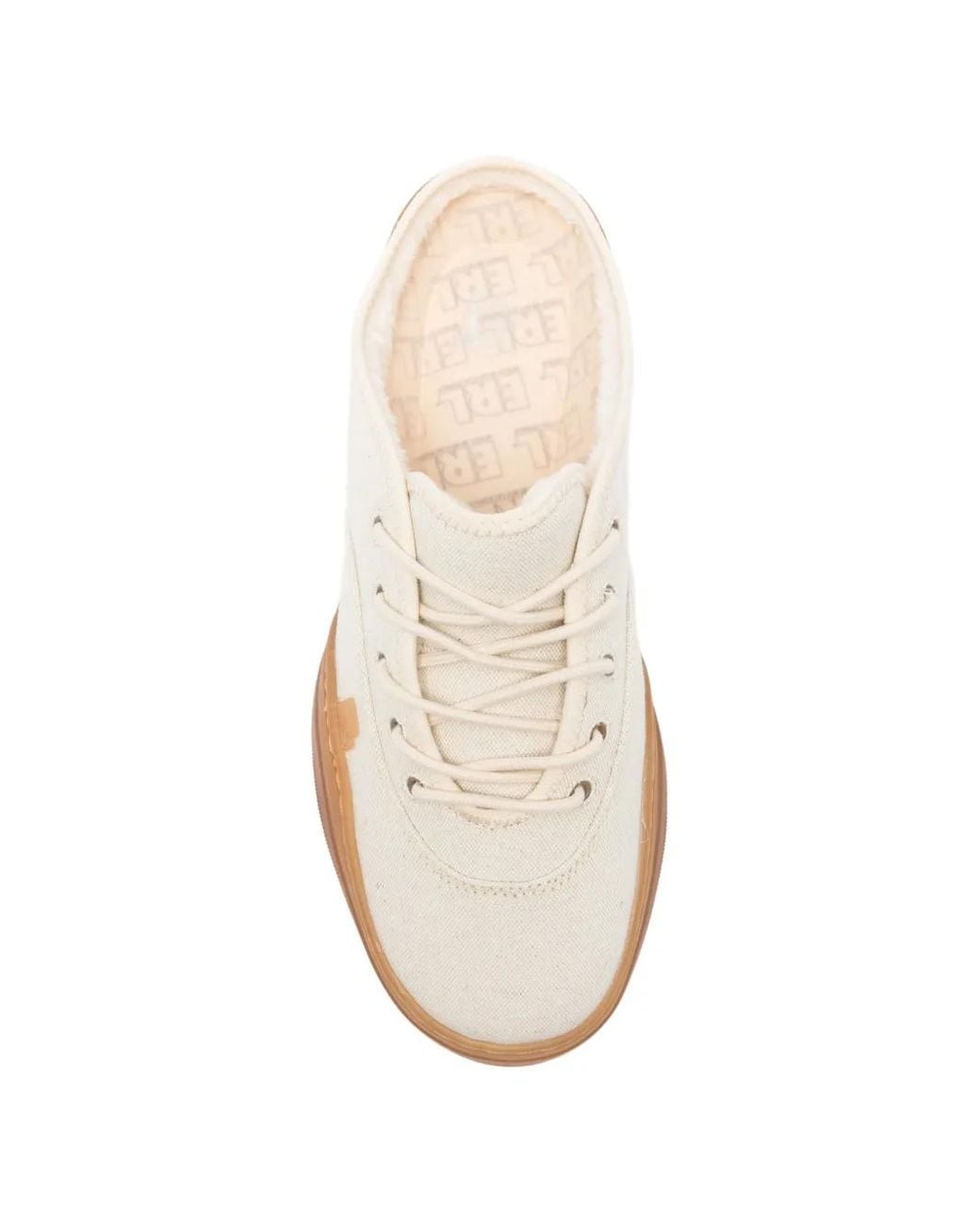 ERL White Lace-Up Slip-On Sneakers for men