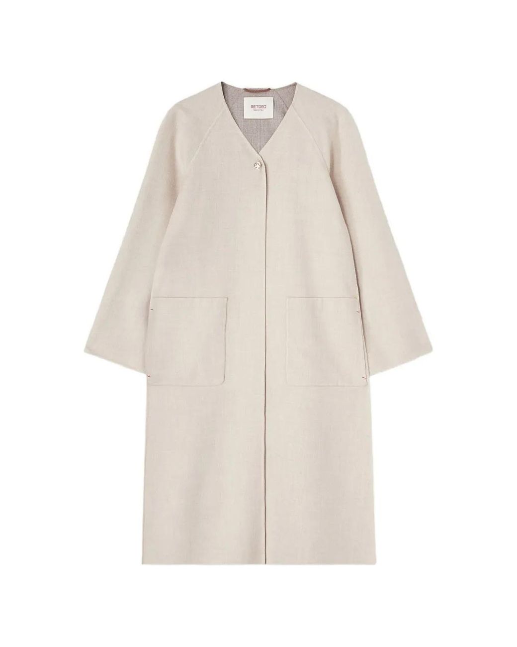 RETORI White Patch-Pocket Coat