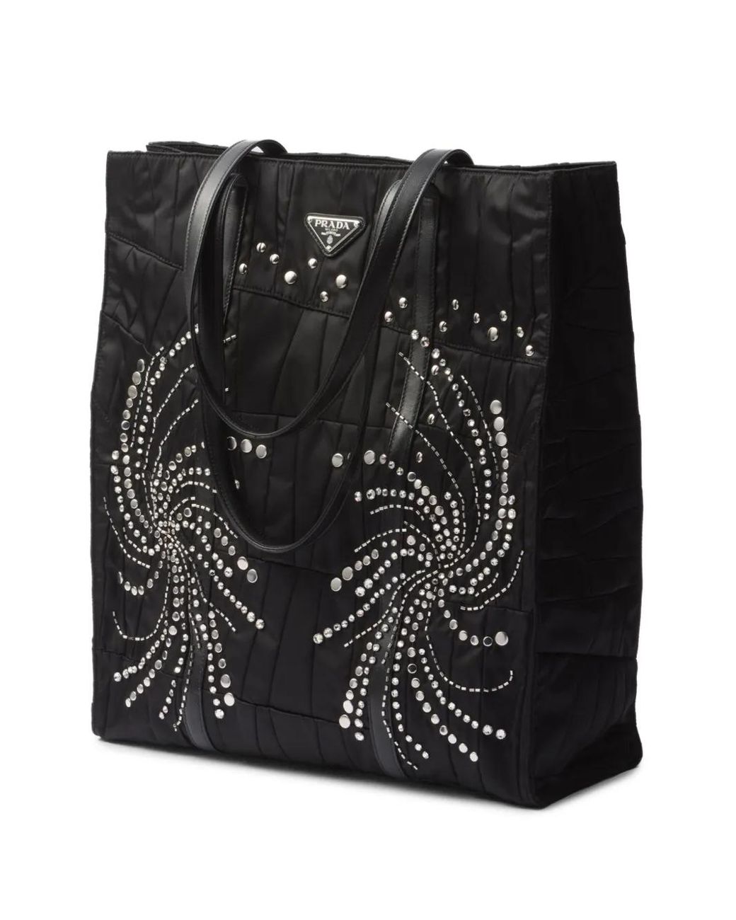 Prada Black Große Re-Nylon Handtasche